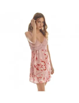 

PROMISE nightgown print suspenders L2987