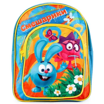

Backpack preschool "Smeshariki" large, 31x24x11 cm, with front pocket play together
