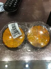 Cinta Reflectante rectangular para coche, Reflectante redondo para motocicleta, bicicleta, caravana, camión, accesorios exteriores, tornillo en Reflector de seguridad, 2 uds.