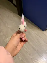 Lindo animal Bola de pelo de conejo, anillo mujer banda de goma elástica pelo bandas coreano sombreros niños ornamentos accesorios para el cabello