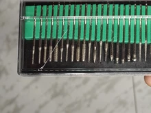 Vástago de diamante de 2,35mm para pulir, punta de aguja, grabado, tallado, pulido, vidrio, piedra de Jade, conjunto de herramientas rotativas, 30 Uds.