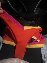 Splicing Bikini Swimwear Bathing-Suit Biquini Ribbed Push-Up Beach Summer Female V-Neck