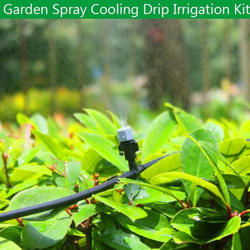 5 M 50 M Automatische Garten Bewässerung System Kits Garten Bewässerung Bewässerung Kits Micro Drip Nebel Spray Kühlsystem|Bewässerungs-Kits| -