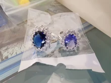 Conjuntos de joyas para novias, juego de collar de Color plateado con piedra de cristal azul a la moda, conjuntos de joyería africana