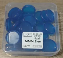 Fromthenon Color transparente hoja de plástico disco de Binder anillos planificador de colección de recortes Ring Binder para seta agujero portátil