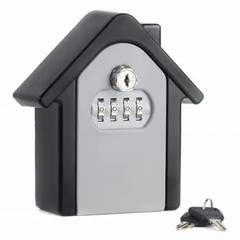 

New Keybox Lock Key Safe Box Outdoor Wall Mount Combination Password Lock Hidden Keys Storage Box Security Safes For Home Office