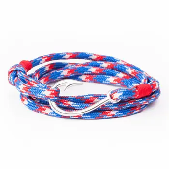 

AnemosS Fishing Line Silver Plated Design Men's Bracelet