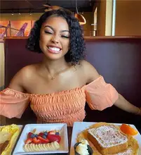 Pelucas de cabello humano con cierre Frontal para mujer, postizo de encaje de 5x5 con ondas profundas brasileñas de 30 pulgadas, color Natural con agua rizada