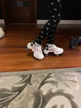 Zapatos de Parkour deformables para adultos y niños, patines con cuatro ruedas, para correr, unisex