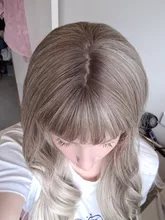 ALAN EATON-Pelucas sintéticas para mujer, cabelleras de contextura ondulada, largas, de color negra y rosada, con degradado, de pelo natural de fibra de alta temperatura