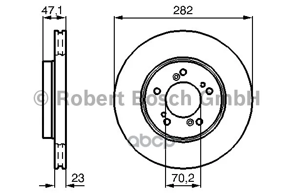 Тормозной Диск Передний Bosch арт. 0986478667