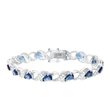 Серебряный браслет с алпанитом и фианитами SUNLIGHT проба 925