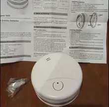 Detector de humo con WiFi para el hogar, Detector de humo con sensor de combinación de fuego, sistema de seguridad para el hogar, alarma contra incendios, independiente/Tuya
