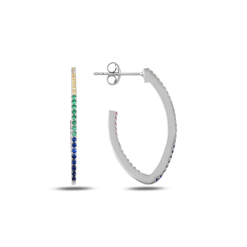 

Armagano Mixed Color Zircon Stone Earrings