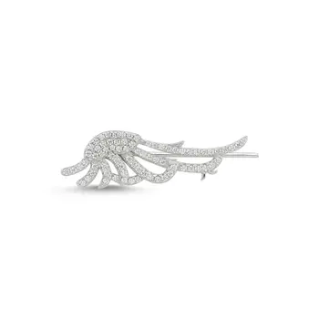 

Angemiel 925 Silver Zircon Wing Ear Cuff Earrings