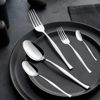 

River 60 Piece set Fork Spoon Kit Set Elegant Simple Bright 18/10