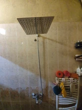 Arm-Bracket Bathroom-Faucet-Set Shower-Hose Wall-Mounted Rainfall Rozin Black Bar 150cm