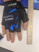 Guantes de Ciclismo de medio dedo para hombre y mujer, plantilla de Gel antideslizante, transpirables, para ciclismo de montaña o carretera