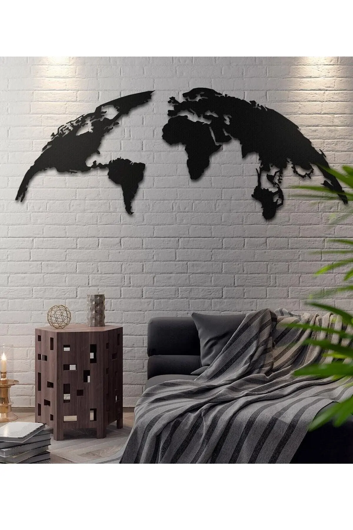 

World Map Countries Continents Wood Painting Wall Decor 3mm Mdf Laser Cut Decoration Ornament Accessory Gift Home Office