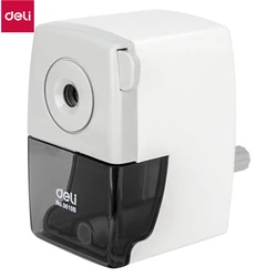 DELI Rotary Pencil Sharpener for Office and School Use (WHITE)