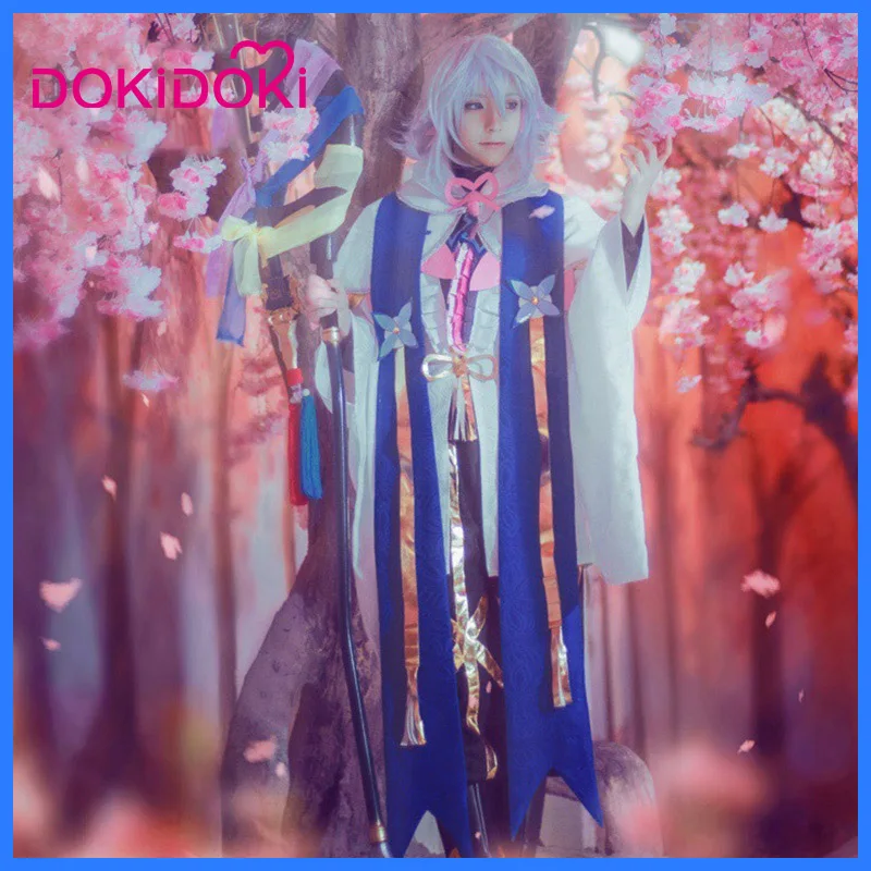 

DokiDoki Game Fate Cosplay Fate/Grand Order Merlin Magus of Flowers Full Stage Costume Men Halloween Cosplay Fate Merlin