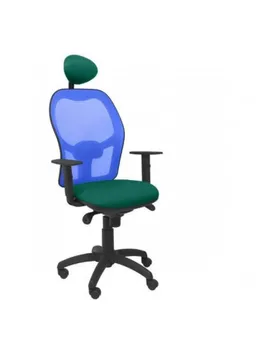 

CHAIR OPERATIONAL JORQUERA MESH BACKING BLUE FABRIC BALI GREEN COLOR WITH HEADBOARD