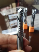 Fresadora de madera arriba y abajo corte 2 flautas espiral de herramienta de fresado CNC Router de compresión de fresa final para madera de corte Bits