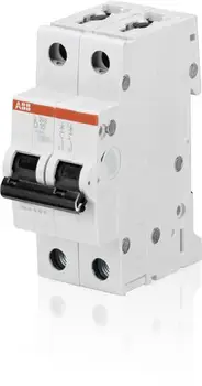 

Double pole circuit breaker 6A ABB S200 2cds252001r0061 (6 Ka, d)