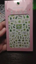 Nail-Sticker Decals-Decoration 1-Sheet Leaves-Slider Spring Flower DIY 3D