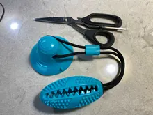 Juguetes de perro ventosa de silicona para perros de compañía Tug interactivo bola juguetes para mascotas masticar morder los dientes cepillo de limpieza de los perros Juguetes