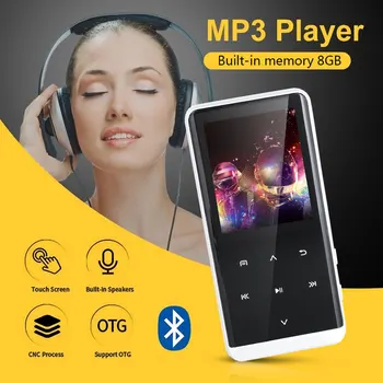 

M13 1.8 Inch Bluetooth MP3 HIFI Quality Stereo MP4 Video Music Player 8GB FM Radio E-book Recording Mini Portable
