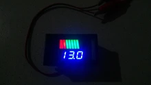 Indicador de nivel de carga de batería de coche, medidor de capacidad de batería de litio de 12V, 24V, 36V, 48V, 60V, 72V, pantalla LED, voltímetro