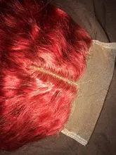 Mechones brasileños de onda de agua con cierre, cabello humano rojo borgoña, mechones de colores con cierre, pelo Remy Pinshair 99J