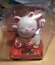 Car-Ornament Decor Sculpture Statue Welcome Hand-Cat Waving Gold Lucky-Wealth Chinese