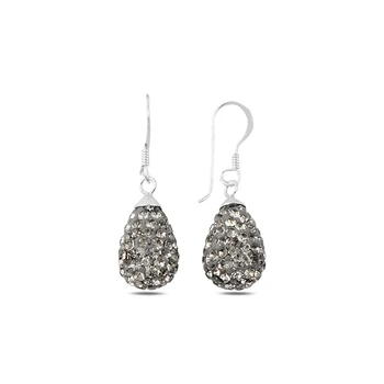 

Silver 925 Sterling Zircon Cubic Zirconia Dangle Drop Earrings