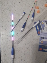 3 unids/lote pesca eléctrica flota noche luz flotadores luminosos Balsa Boya agua fresca Flotador carpa aparejos de pesca sin batería