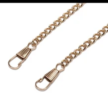 1 Uds. De correas para bolsos de hombro, asas para bolsos de mano, piezas para mochilas y accesorios, cadenas de Metal, cadena de monedero DIY con hebillas, 100/120cm