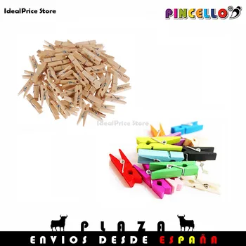 

Mini wooden clips, for decoration photo wall decorative, small tweezers for art and craft supplies