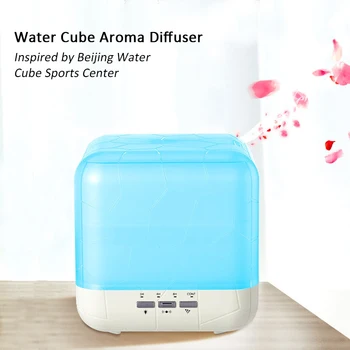 

Water Cube Aromatherapy Oil Diffuser Mist Maker 7 Color Changing LED Light Ultrasonic Cool Mist Aroma Humidifier 1000 ml