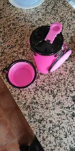 Dog 2 in 1 Bottle Pet Feeder Dog Water Bottle Collapsible Folding Bowl Travel Outdoor