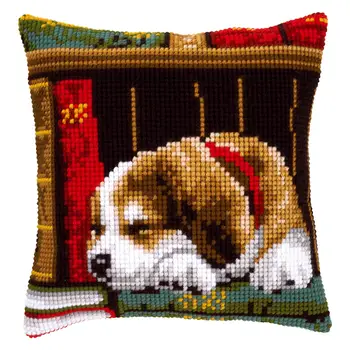 

Verpillow vervaco 'dog sleeping on book polke' 40x40 cm