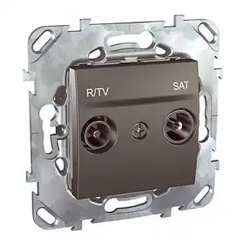 

UNICA top graphite socket TV-SAT terminal terminal