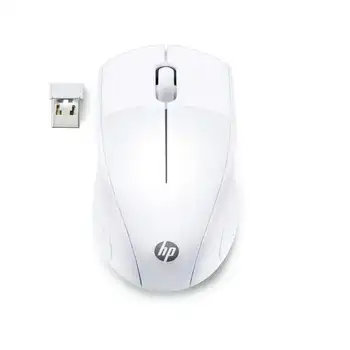 

Wireless Mouse hp 220 snow white - 2.4ghz - 1200ppp - 3 buttons-led Blue-1600dpi-nano usb receiver-1 * aa