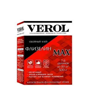 

Adhesive wallpaper флизелиновый verol Max reinforced production Germany 500g