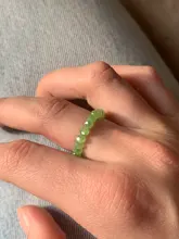 Anillo de cuentas de cristal de varios colores para mujer y niña, joyería para mujer y niña, Coreano hecho a mano elástica, anillos de fiesta apilados