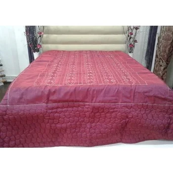

DOUBLE COVERLET -CLARET RED