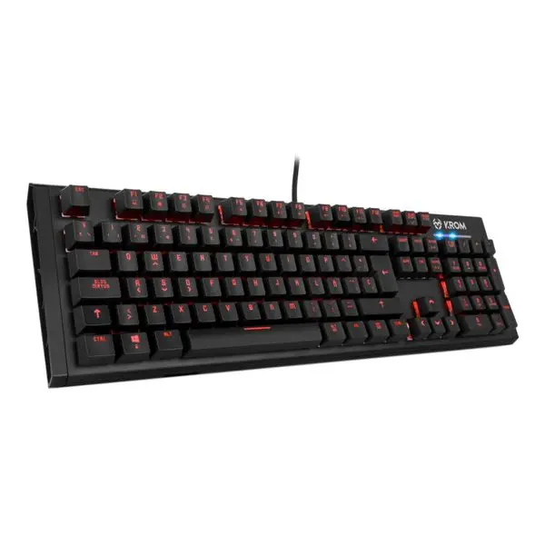 Игровая клавиатура Krom Kempo светодиодный RGB черный