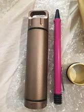 Botella sellada de aleación de aluminio para uso en exteriores, recipiente sellado de aleación de oro, resistente al agua