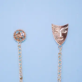 

Badge metal mask with chain (50603)