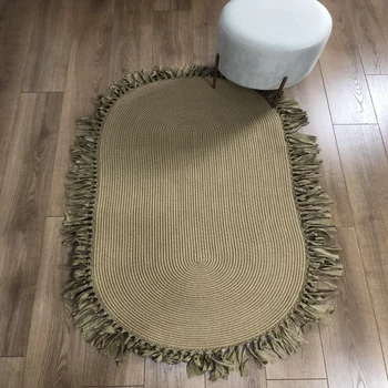 

Else Organic Natural Jute Carpet Sisal Nomad Natural Fiber Collection Hand Woven Natural Jute Area Rug For Home Living Room